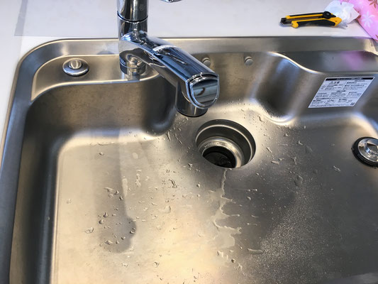 シンクトップスイッチの施工例2